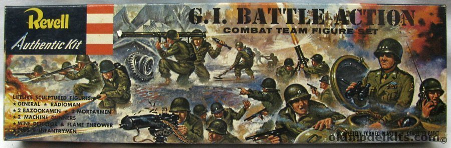 Revell 1/40 G.I. Battle Action - Combat Team Figure Set - 'S' Kit Issue, H526-98 plastic model kit